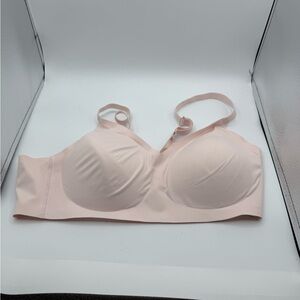 Member’s Mark Women’s Pink Wireless Back Closure Bra XXL. F-21